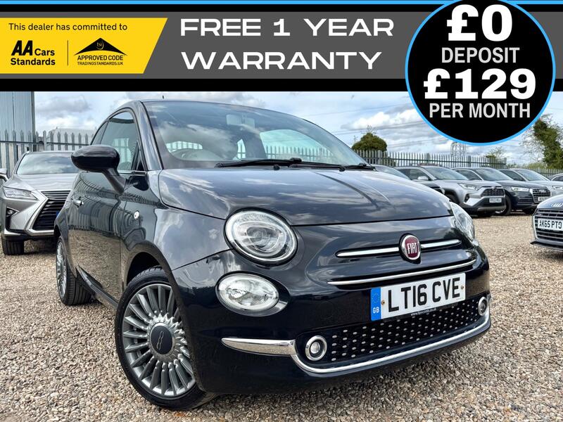 FIAT 500 0.9 TwinAir Lounge Hatchback 3dr Petrol Manual Euro 6 (2016/16)